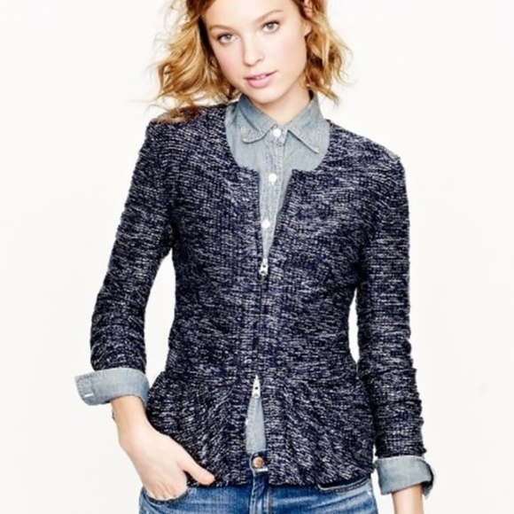 J. Crew Jackets & Blazers - -NWOT_J.Crew Bouclé peplum jacket